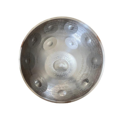 Lighteme Sanskrit Hijaz D Minor 22 Inch 9/10/12 Notes Stainless Steel / Nitride Steel Handpan Drum