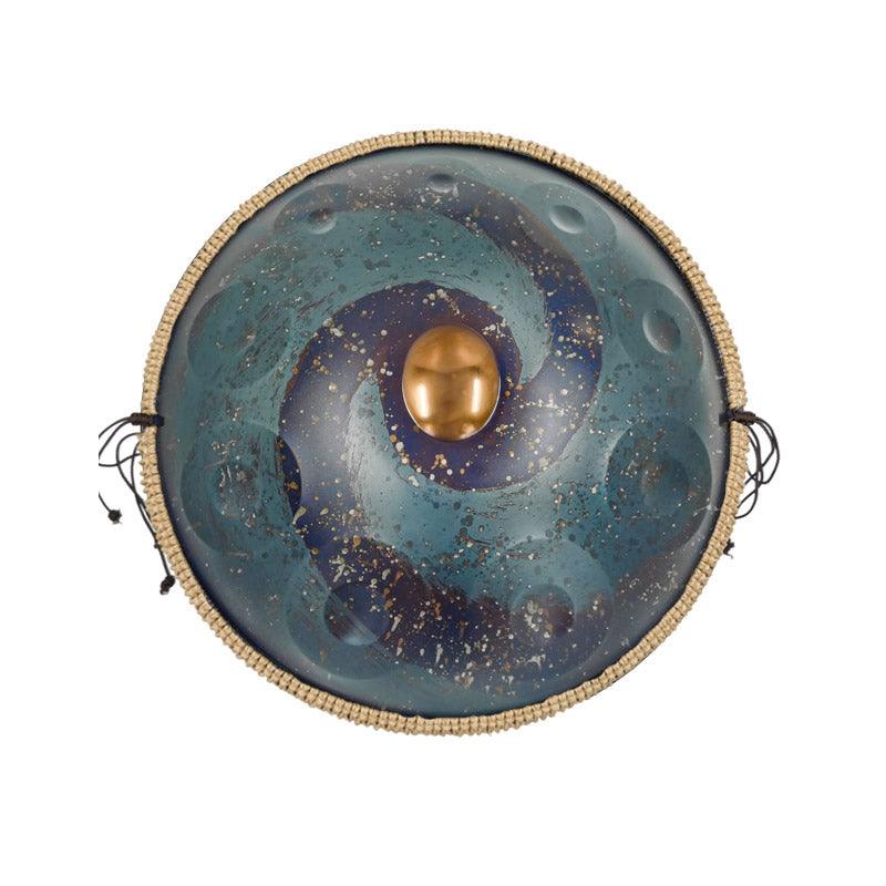 Lighteme Starburst A1 Nitridstahl Handpan Drums 22 Zoll 10 Noten d-Moll Kurd Scale Hangdrum mit Geschenkset