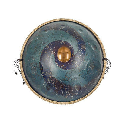 Lighteme Starburst A1 Nitridstahl Handpan Drums 22 Zoll 10 Noten d-Moll Kurd Scale Hangdrum mit Geschenkset