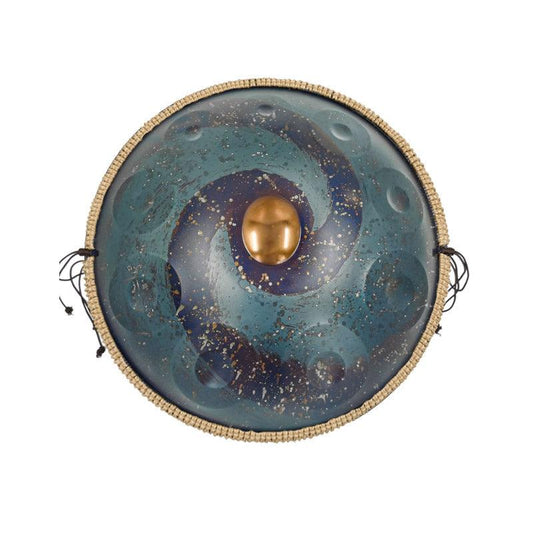 MiSoundofNature Starburst A1 DC Handpan Drums 22 pouces 10 Notes Ré Mineur Kurd Scale hangdrum avec coffret cadeau