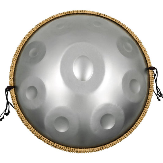 Lighteme Edelstahl  Handpan Drum Sterling Silber 22 Zoll 9 Noten d-Moll kurd Tonleiter Hangdrum