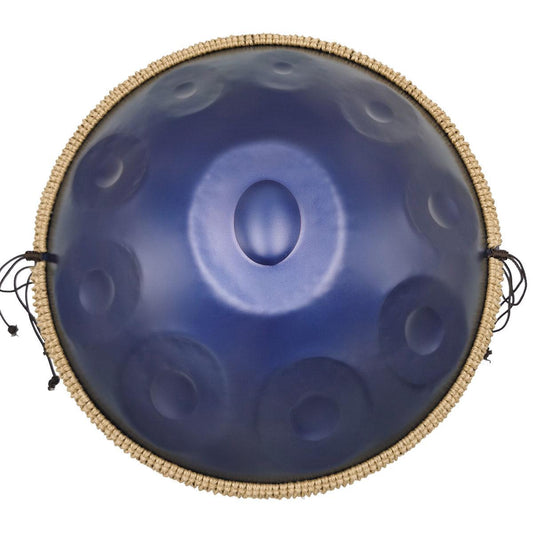 MiSoundofNature DC Handpan Drum Pure Purple 22 pouces 10 Notes Ré Mineur Kurd Scale Hangdrum