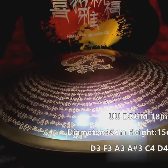 Lighteme 14/16/18 In 9/10/11 X 2 Notes Koi Titanium Alloy Steel UU Tongue Drums in 432 440 Hz - C/D Minor, D/E Major, Celtic, Aeolian, Arab/Chinese/Japanese Mode