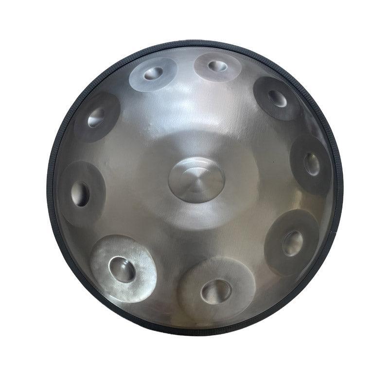 HLURU Hand Pan Drum 22 Inches 10 Tones Kurd Scale D Minor High-end Stainless Steel Handmade Performance Sound Healing Handpan, Available in 432 Hz and 440 Hz - HLURU
